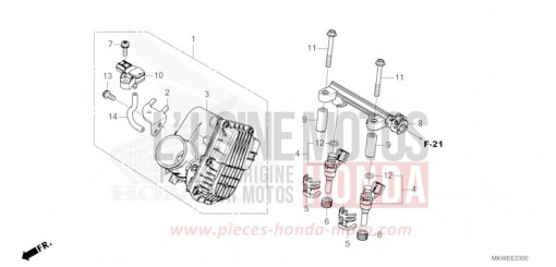CORPS DE PAPILLON NC750XAS de 2025